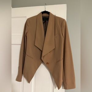 Camel BCBG high low blazer jacket
